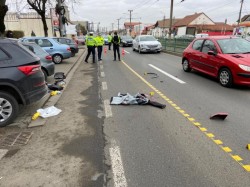 Accident rutier grav în Arad. Un pieton de 45 de ani a fost accidentat grav de un autoturism pe Calea Radnei

