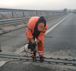 Trafic restricționat pe autostrada A1 în zona Giarmata. Circulația se face doar pe banda a doua