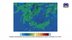 Concentrațiile de monoxid de carbon nu vor avea valori ridicate în România în următoarele 3 zile 