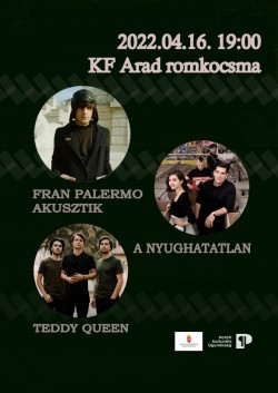 Concert Fran Palermo, Nyughatatlan și Teddy Queen la Arad