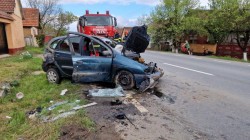 Drumul de întoarcere a fost cu ghinion. A riscat într-o depășire la Odvoș și a ajuns la spital