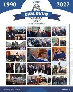 32 de ani de învăţământ superior la Arad! 2 mai este ziua Universităţii de Vest „Vasile Goldiş” din Arad