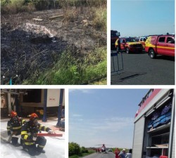 4 zile de foc pentru pompierii militari arădeni. 129 de intervenții, dintre care 103 cazuri SMURD și 4 incendii de vegetație uscată