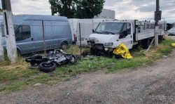 Un italian a avut o moarte violentă în urma unui accident de motocicletă la Sânleani. Corpul acestuia a fost despicat în două

