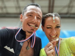 Arădenii Haizăr Patrik Raul și Haizăr Andreea Silvana pe podium la Wdsf International Open