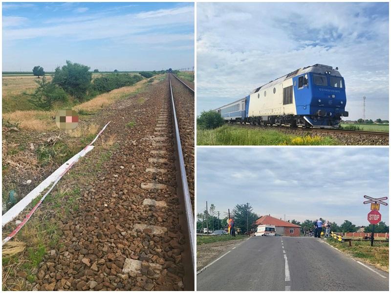 Accident mortal la Sântana. Un biciclist a fost lovit mortal de un tren
