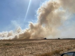 Mai multe incendii au izbucnit în județul Arad  pe fondul temperaturilor extreme, inclusiv un lan de grâu de 50 de hectare