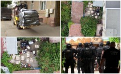 Cocaină de sute de milioane de euro găsită la Arad, ascunsă în saci cu pământ de flori ca și la “casele“ mari din Columbia
