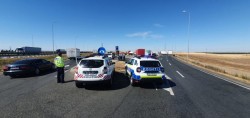 Brigada Poliție Autostrăzi în acțiune pe tronsonul Nădlac-Deva