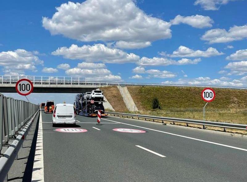 Atenție șoferi! Limitare de viteză pe autostrada Arad – Nădlac
