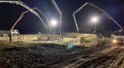 220 de curse în Arad, pentru transportarea a 2000 de m3 de beton necesare la noul pod peste Mureș
