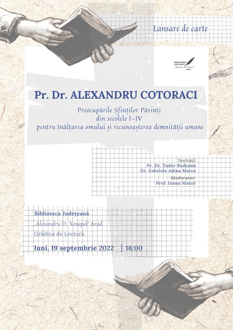 Despre demnitatea ființei umane, împreună cu pr. dr. Alexandru Cotoraci. Lansare de carte

