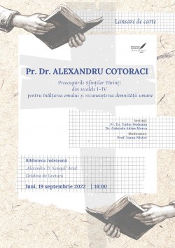 Despre demnitatea ființei umane, împreună cu pr. dr. Alexandru Cotoraci. Lansare de carte

