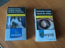 Au reapărut pe piață celebrele țigări Carpați și Snagov. Cum arată noile pachete care acum sunt produse în Germania