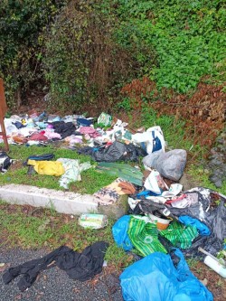 Nesimțire fără margini. O familie și-a aruncat catrafusele în parcarea dintre Bârzava și Conop
