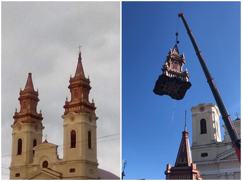  Catedrala Ortodoxă veche din Arad are un nou turn
