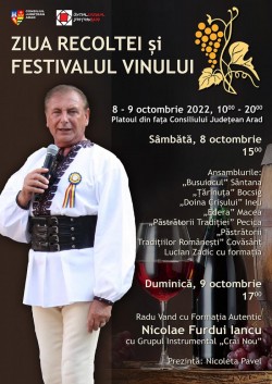 Ziua Recoltei și Festivalul Vinului la Consiliul Județean Arad

