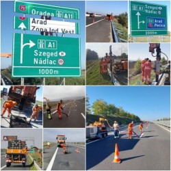 Lucrări ample de întreținere în ajun de iarnă pe autostrada A1

