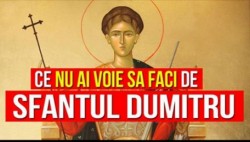 Creștinii ortodocși îl sărbătoresc în data de 26 octombrie pe Sfântul Dumitru. Ce nu ai voie să faci în această zi ca să nu ai ghinion