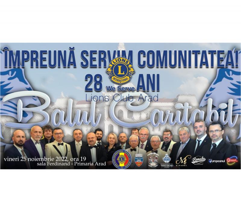 De 28 de ani, Clubul Lions Arad servește neîntrerupt comunitatea arădeană