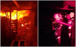 Incendiu anexă gospodărească în orașul Sebiș, 160 de mp de acoperiș s-au făcut scrum 