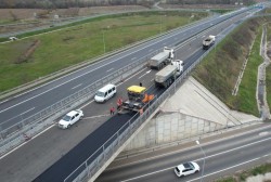 Lucrările la nodul rutier Margina – autostrada A1 au fost finalizate. Traficul a fost redeschis