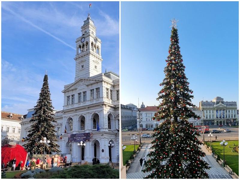 5 decembrie ora 18.00 - Aprinderea luminițelor în bradul de Crăciun, în centrul Aradului