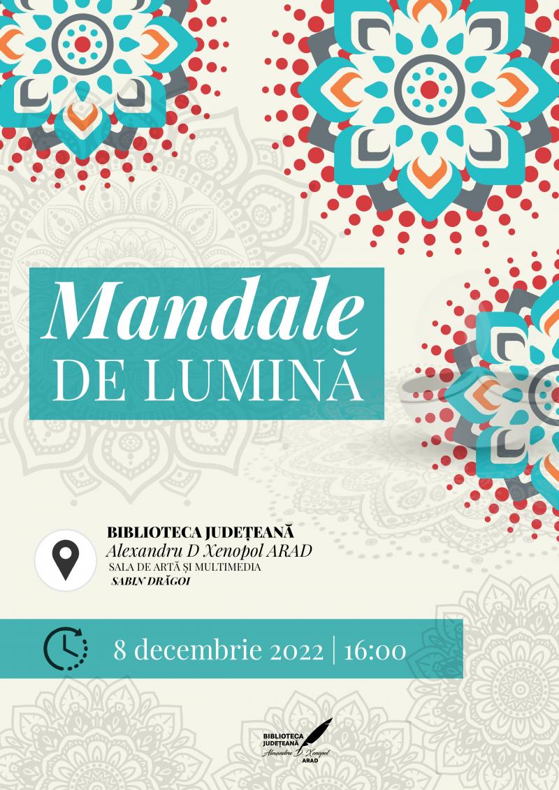 Atelier creativ la Bibliotecă: „Mandale de lumină”