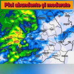 Aradul sub atenționare meteorologică de cod galben de ploi abundente până sâmbătă la ora 12.00


