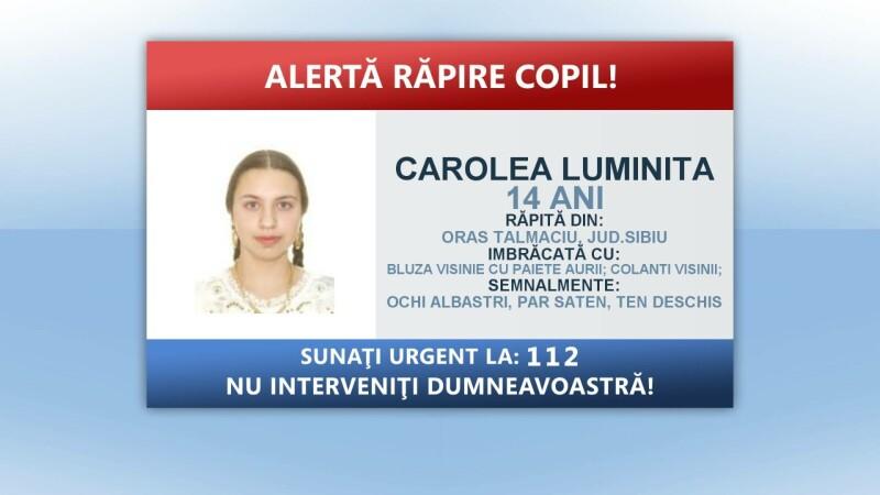 Alertă răpire copil. Fată de 14 ani răpită azi noapte de acasă de patru bărbaţi mascaţi