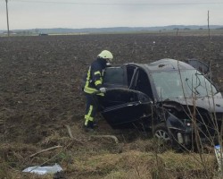 Accident cu victimă minoră la iesirea din Sintea Mare spre Chișineu-Criș