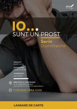 Lansare de carte și o invitație la poezie, sub semnătura lui Sorin Dumitrache

