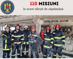 110 intervenții în situații de urgență gestionate de pompierii arădeni în ultimul weekend