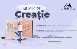 Ateliere de creatie pentru copii la Atrium Mall