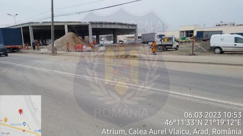 Constructorul de la noul Mall de pe strada 6 Vânători amendat cu 1000 de lei după ce luni de zile a umplut de noroi zona