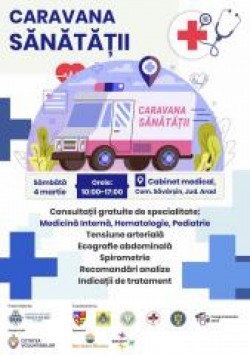 Caravana Sănătății în satele și comunele din județul Arad. Prima oprire la Săvârșin
