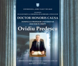 Prof.univ.dr. Ovidiu Predescu, Doctor Honoris Causa al UAV
