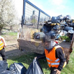 Peste 30 de tone de deșeuri menajere colectate de pe străzile Aradului de condamnați penal și beneficiari de venit minim garantat