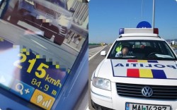 Bărbat din Timiș depistat cu 215 km/h. în urma unei acțiuni fulger, pe autostradă. A rămas 4 luni fără permis și mai sărac cu 1.305 lei

