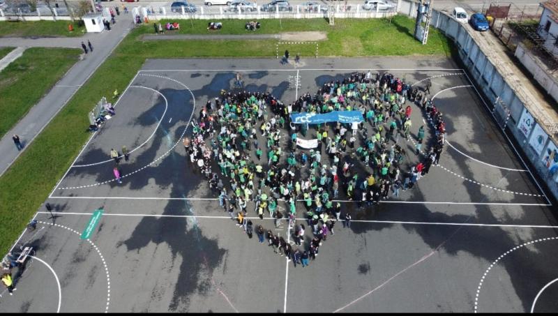 Flashmob verde la  ”Adam Müller Guttenbrunn”