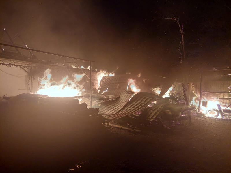 Incendiu violent la Birchiș provocat de un scurtcircuit electric