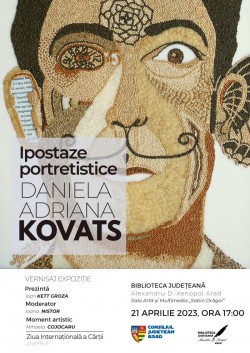 „Ipostaze portretistice” în mozaic cu semințe: o inedită expoziție de artă la Bibliotecă