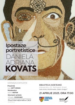 „Ipostaze portretistice” în mozaic cu semințe: o inedită expoziție de artă la Bibliotecă