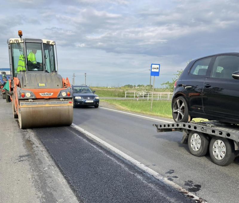 Restricții de circulație pe DN 7 între Pecica și Nădlac datorită lucrărilor de reparații la partea carosabilă