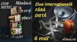 Ziua din an în care aveți voie să mâncați tot ce vă place. 6 mai - Ziua Internațională "Fără Dietă"
