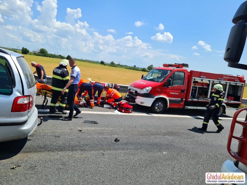 Accident cu victimă pe autostrada A1, în apropiere de Arad
