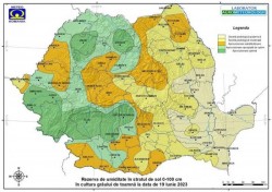 Rezerva de umiditate în sol este la nivel optim în vestul țării

