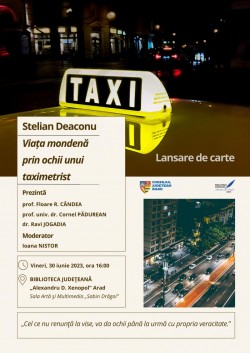 Viaţa - o călătorie prin penița unui taximetrist. Lansare de carte la Biblioteca Județeană „A. D. Xenopol”