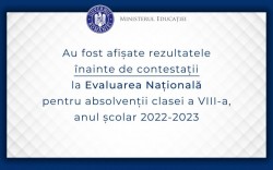 Procentul mediilor peste 5 la Evaluarea Națională 2023 este de 76,2%, în scădere cu șase puncte față de anul trecut. 429 de absolvenți de gimnaziu au încheiat examenul cu media 10