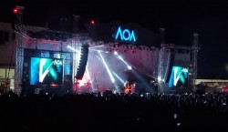 Muzică trap și multă voie bună în ultima seară a festivalului Arad Open Air 